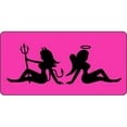thumbnail image 1 of 212 Main LPO7524 6 x 12 in. Angel Devil Black on Hot Pink Photo License Plate, 1 of 1
