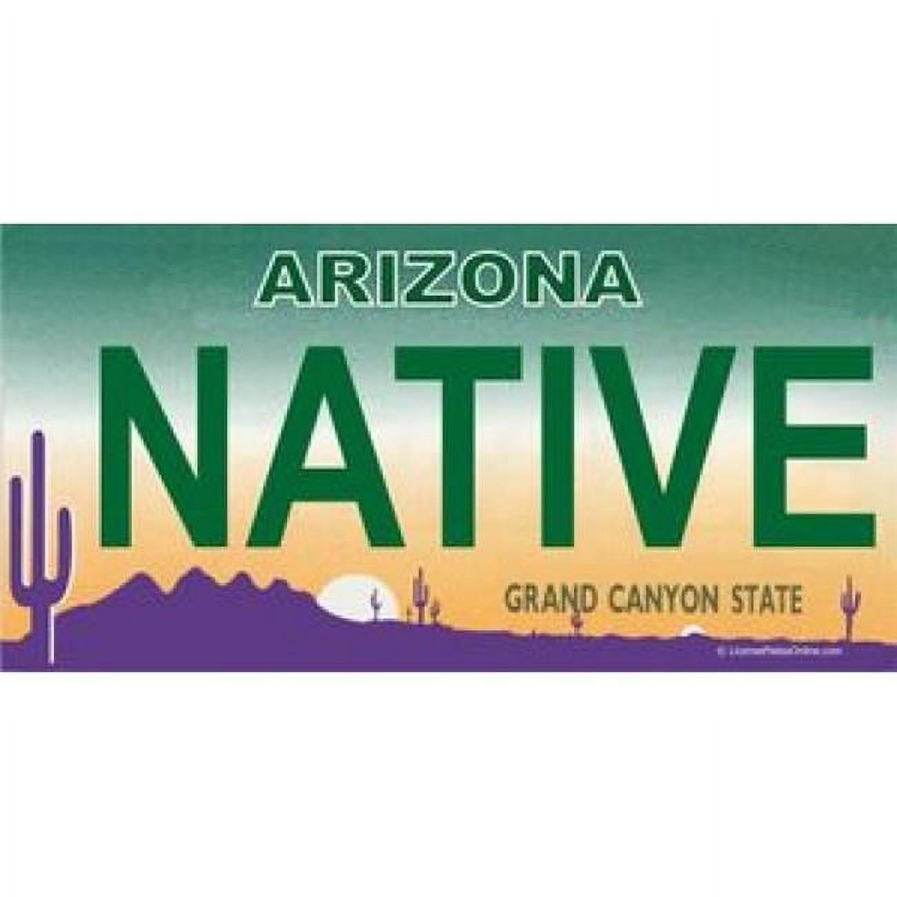 212 Main LPO799 Arizona Native Photo License Plate, Free