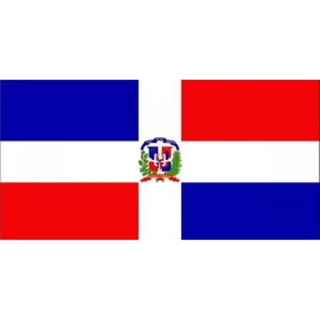 212 Main LPO811 Dominican Republic Flag Photo License Plate