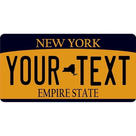 212 Main LPO8247 York State Look a Like Custom Photo License Plate