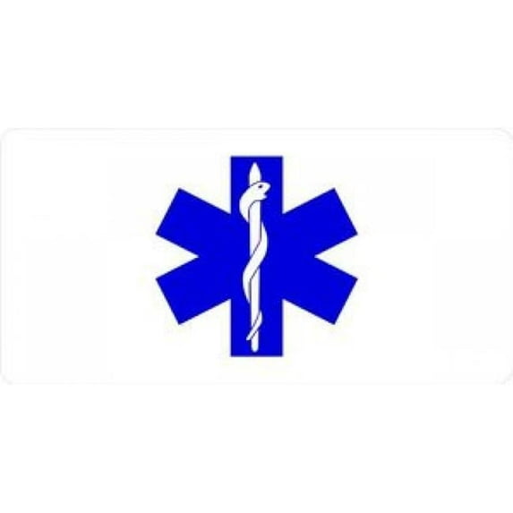 212 Main LPO845 Paramedic Logo Photo License Plate