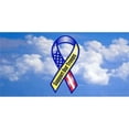 thumbnail image 1 of 212 Main LPO849 Support Our Troops Ribbon with Clouds License Plate, 1 of 1