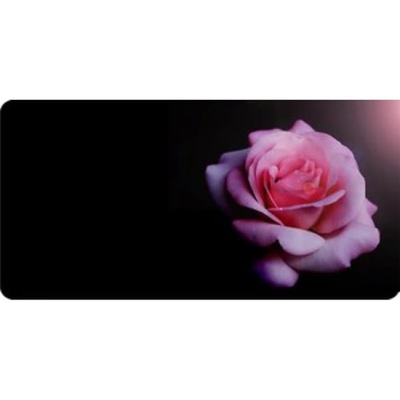 212 Main LPO854 Pink Rose Offset Photo License Plate