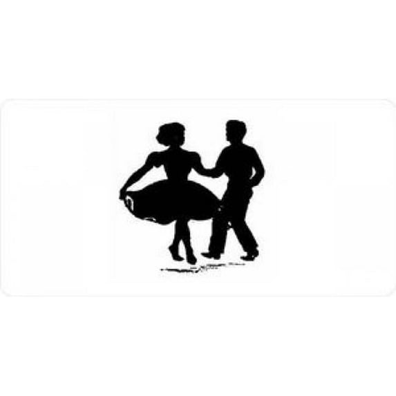 212 Main LPO93 6 x 12 in. Square Dancers License Plate
