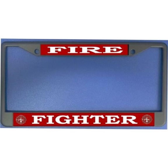 212 Main LPO974 Fire Fighter Photo License Plate Frame, Free Screw Caps