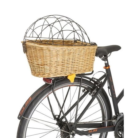 212 Main M-Wave Wicker Pet Basket for Rear Rack, 17 x 12 x 65 in, 6 lb Limit
