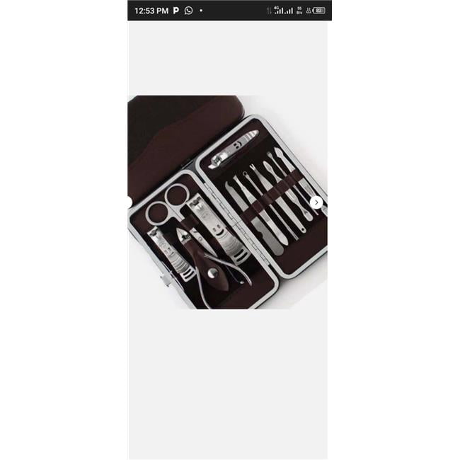 212 Main Pedicure/manicure nail set  12pcs pedicure/manicure nail set cleaner clippers cuticle grooming kit case