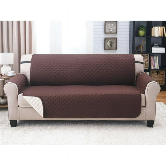 212 Main SCT-102 Sofa Furniture Protector, Chocolate & Tan