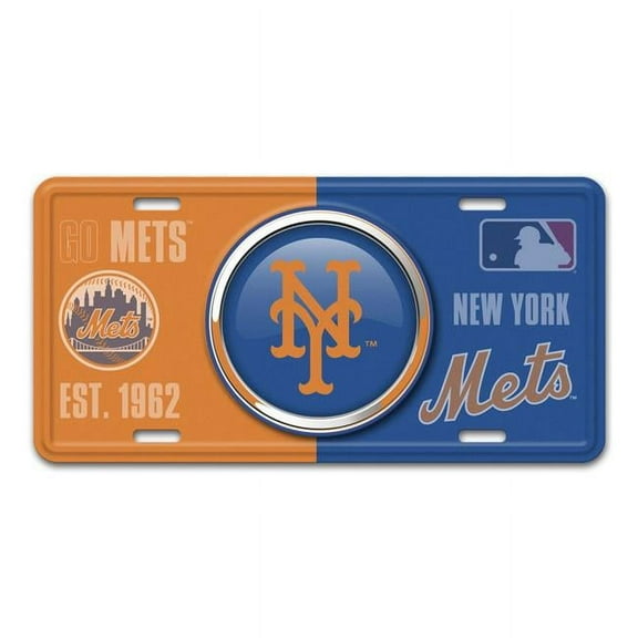 212 Main SLS43219 6 x 12 in. York Mets Metal License Plate