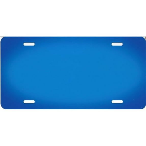 212 Main SM106 6 x 12 in. Blue Oval Fade Blank License Plate