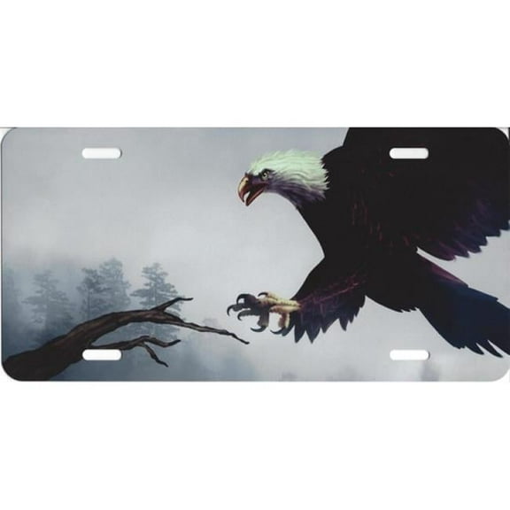 212 Main SM847 6 x 12 in. Eagle Landing License Plate