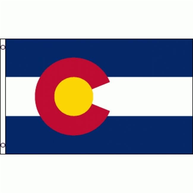 Colorado State 36 x 60 Inch Patriotic Polyester Flag