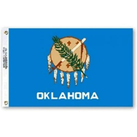 212 Main ST-OK 36 x 60 in. Oklahoma State Polyester Flag