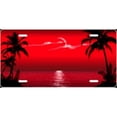 thumbnail image 1 of 212 Main T2025A 6 x 12 in. Red Scenic Palms Airbrush License Plate, 1 of 1