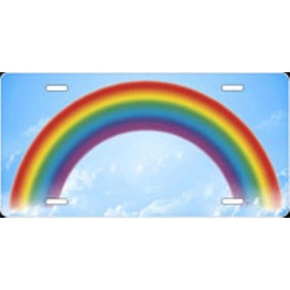 212 Main T2062I 6 x 12 in. Full Rainbow Airbrush License Plate, Free Names on This Air Brush