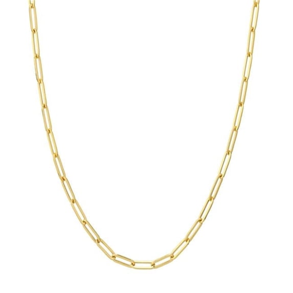 212 Main UBS015032852-14Y-18 14K Yellow Gold 3.80 mm Paperclip Chain with Lobster Lock