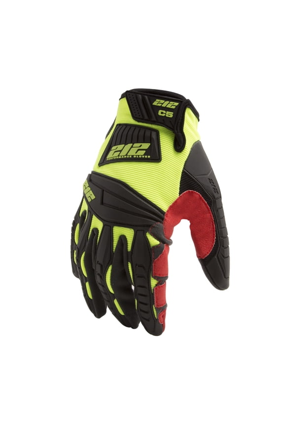 IMPC5-88-009 Super Hi-Vis Cut and Impact Resistant Work Gloves (EN Level 5/ANSI A4), Medium