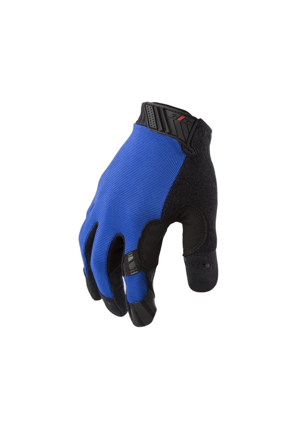 MGGC-BL03-010 Silicone Grip Touch-Screen Compatible Mechanic Gloves in Blue, Large