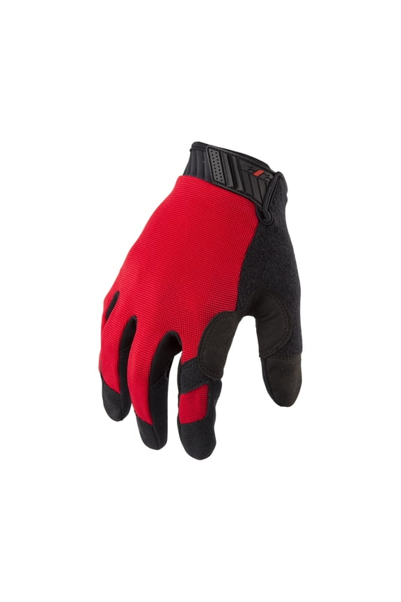 MGTS-BL02-008 Touchscreen Compatible Mechanic Gloves in Red, Small