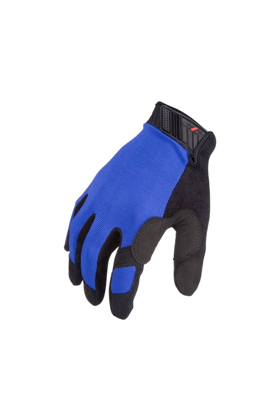 MGTS-BL03-008 Touchscreen Compatible Mechanic Gloves in Blue, Small