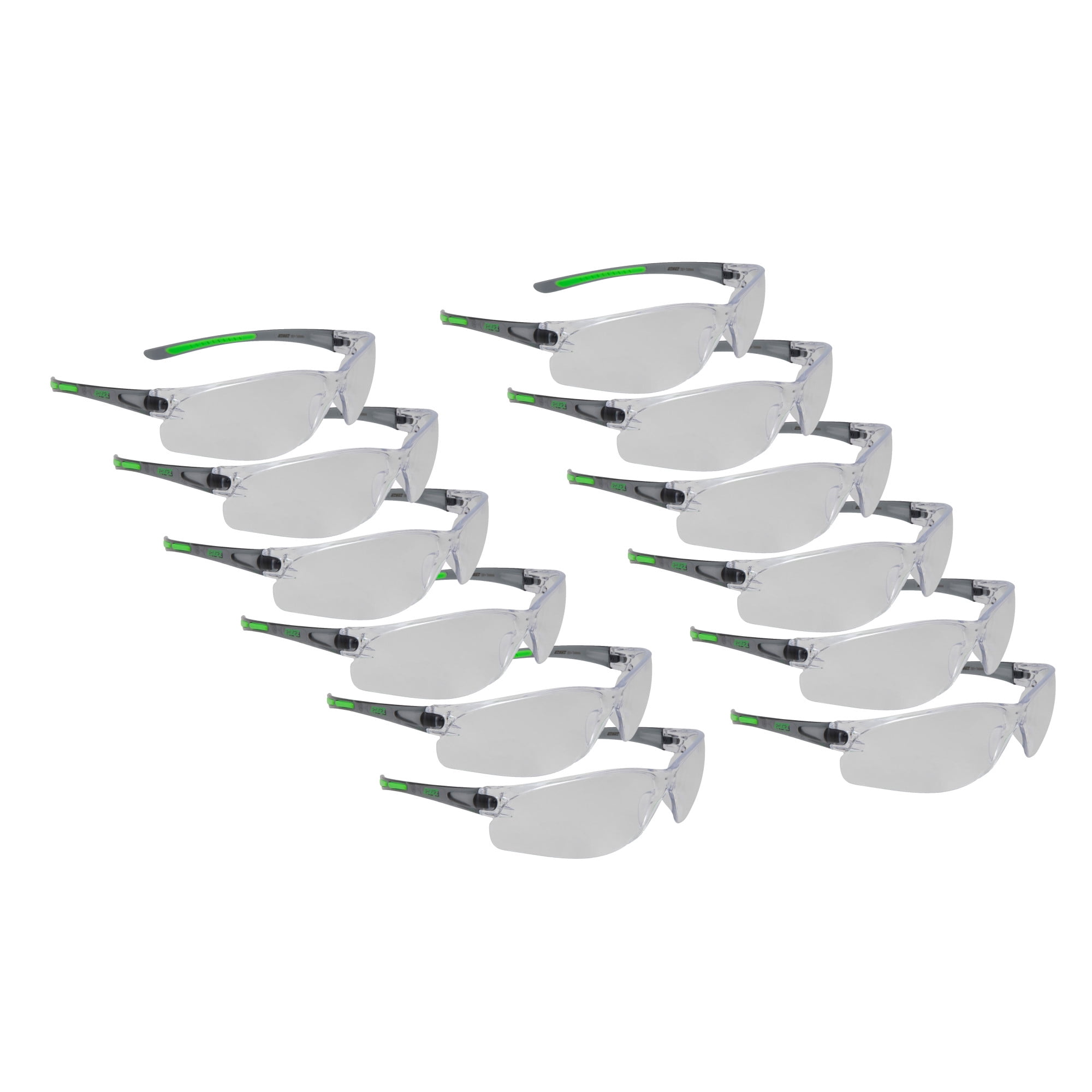 212 Performance Scratch Resistant Clear Lens Safety Glasses 12-Pair, EPE010600DZ