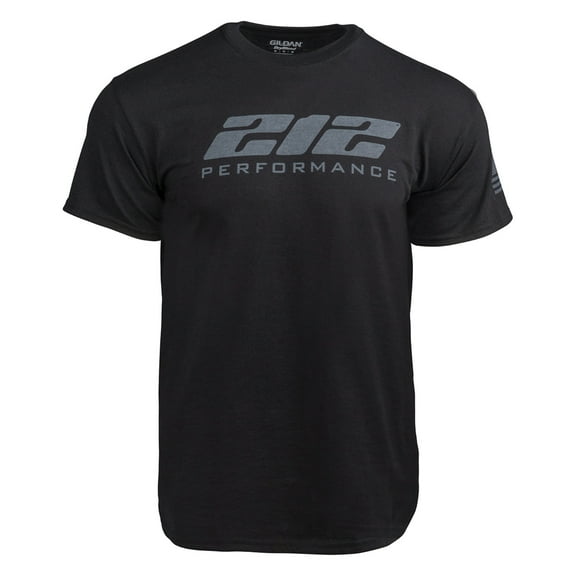 212 Performance T212-056-011 212 Performance Logo Tee in Black, Gray, X-Large