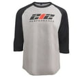 thumbnail image 1 of 212 Performance TRAG-056-008 212 Performance Logo Raglan Tee in Black, Gray, Small, 1 of 2