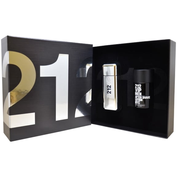 212 VIP by Carolina Herrera for Men - 2 Pc Gift Set 1.7oz EDT Spray 3.4oz After Shave Lotion