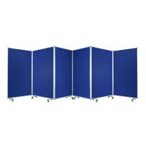 212" x 1" x 71" Blue, Metal, 6 Panel, Screen