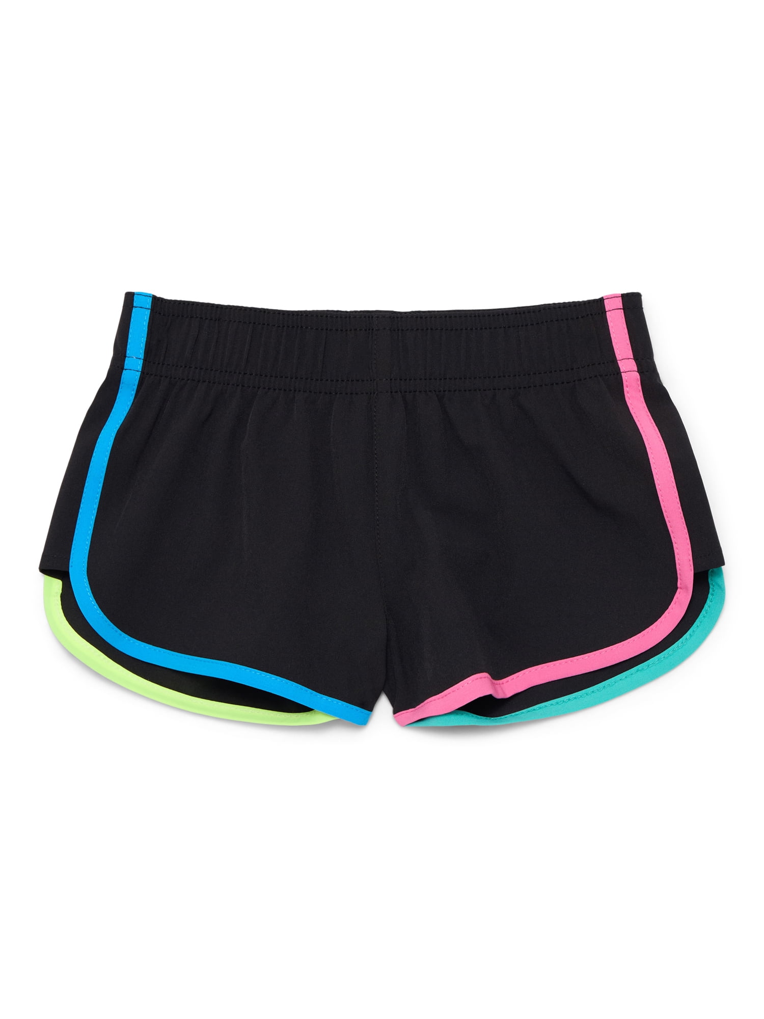 Wonder Nation Girls Swim Shorts, Sizes 4-18 & Plus