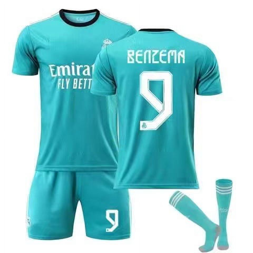 2122 Real Madrid home jersey No. 9 Benzema No. 10 Modric adult children