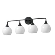 21224MRBK Maxim Lighting Neve - 4 Light Bath Vanity-10.75 Inch Tall and 31 Inch Wide-Black Finish