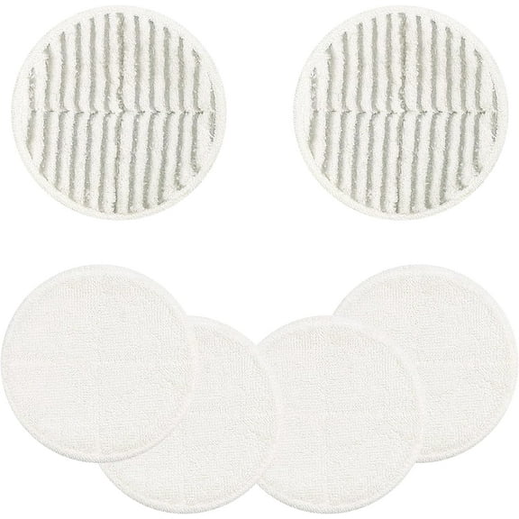 2124 Replacement Pads for Bissell Spinwave Spin Mop, 2 Scrubby Pads and 4 Soft Pads Compatible with Bisell Spinwave 2039 2039A 2039Q 2039T 2039W 20391 20395 20399 2307 23157 2315A Mop Pad Kit
