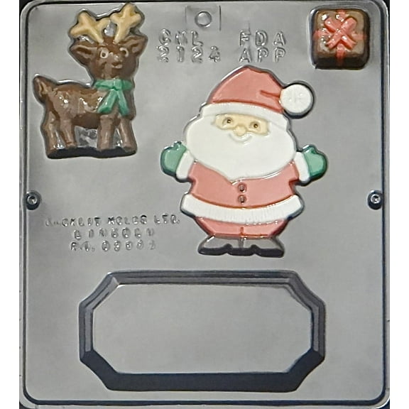 2124 Santa Scene Chocolate Candy Mold