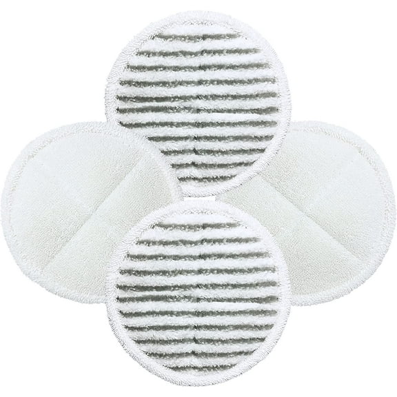 2124 Spinwave Replacement Mop Pads for Bissell Spinwave Hard Floor Cleaner Powered Rotating Mop 2039 Series, 2307, 2315A, Part # 2124 4 Pack (2 Soft Pads + 2 Scrubby Pads)20393 Replacement Pads