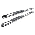 thumbnail image 1 of 2124140 4 in. Pro Traxx Cab Length Polished Oval Tube Step Bars for 2019-2020 Ford Ranger, Chrome, 1 of 1