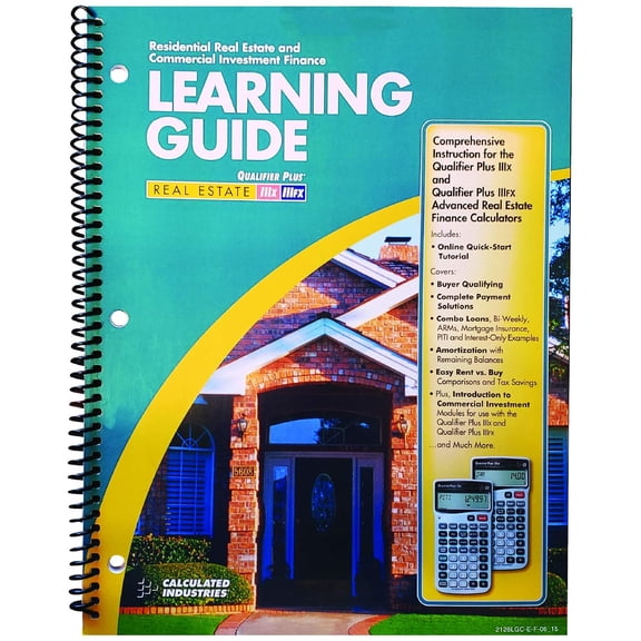 2128 Qualifier Plus Training Program Workbook for IIIx and IIIfx Real Estate Finance Calculators | 3 Modules: Basic, Comprehensive, Intro to Commercial Investment