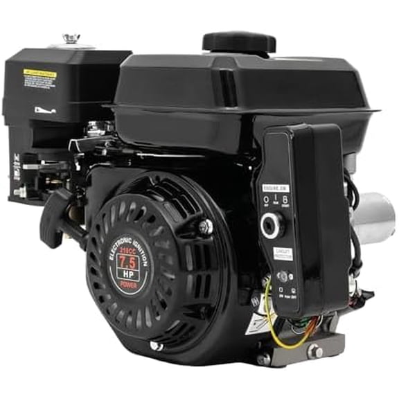 212CC 4 Stroke 7.5 HP Electric Starter Kart Engine, Single Cylinder Air Cooled Petrol Engine, Log Splitter Petrol Power Engine Motor$$Tools