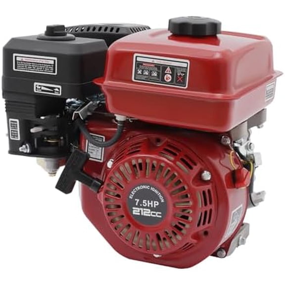 212CC Engine, 7.5 HP 4 Stroke Gas Engine Motor, Mini Bike Engine with Air Cooling System for Go Kart Log Splitter Lawnmowers$$Tools