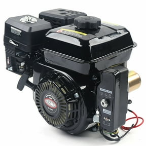 212CC Gas Engine with Electric Start, 7.5HP 4 Stroke Gasoline Engine, OHV Air Cooled Pull Start Motor Air Cooled Single Cylinder, Gas Powered Engine for Go Kart Log Splitter Mini Bike