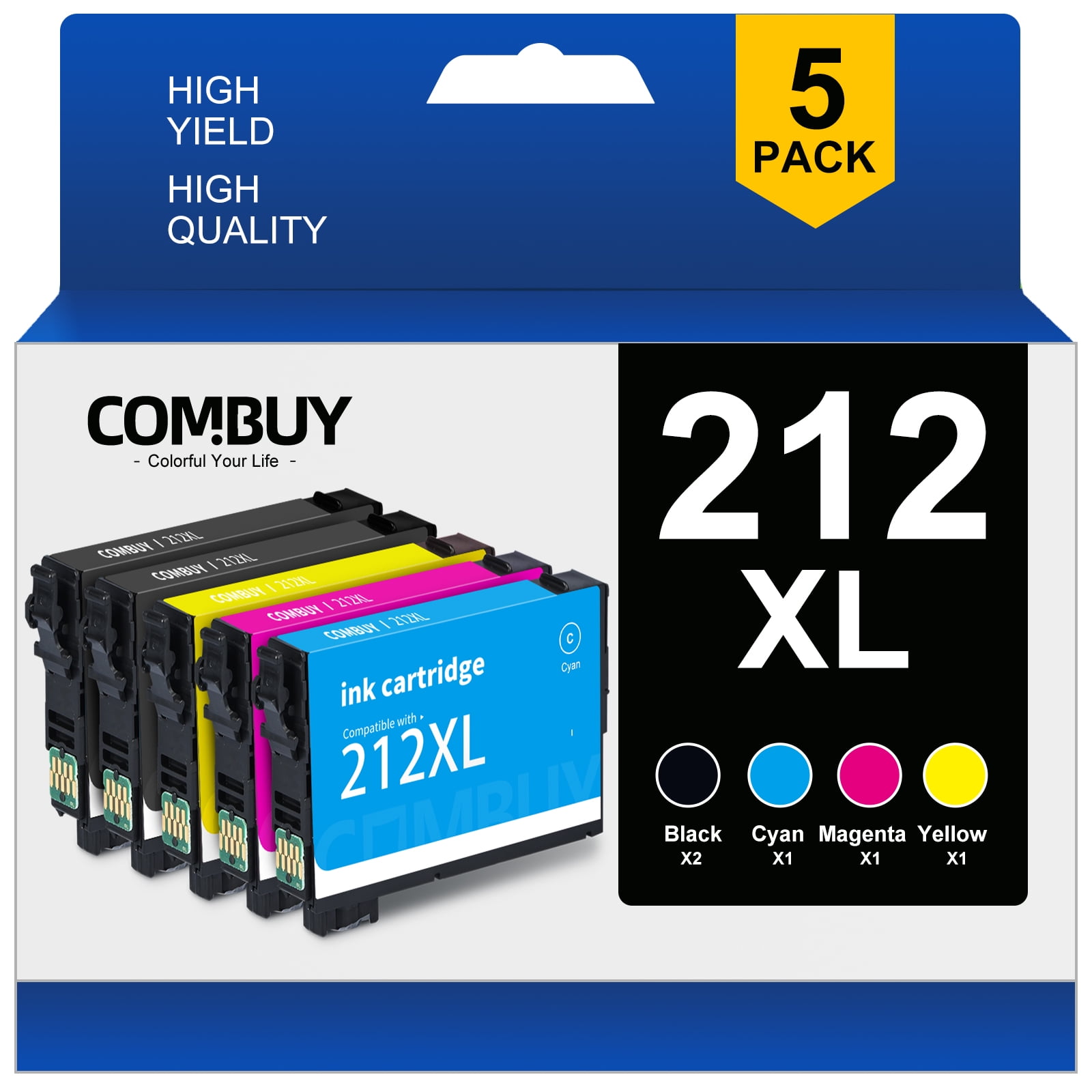 212XL 212 XL ink cartridge For Epson Workforce WF2830 WF2850