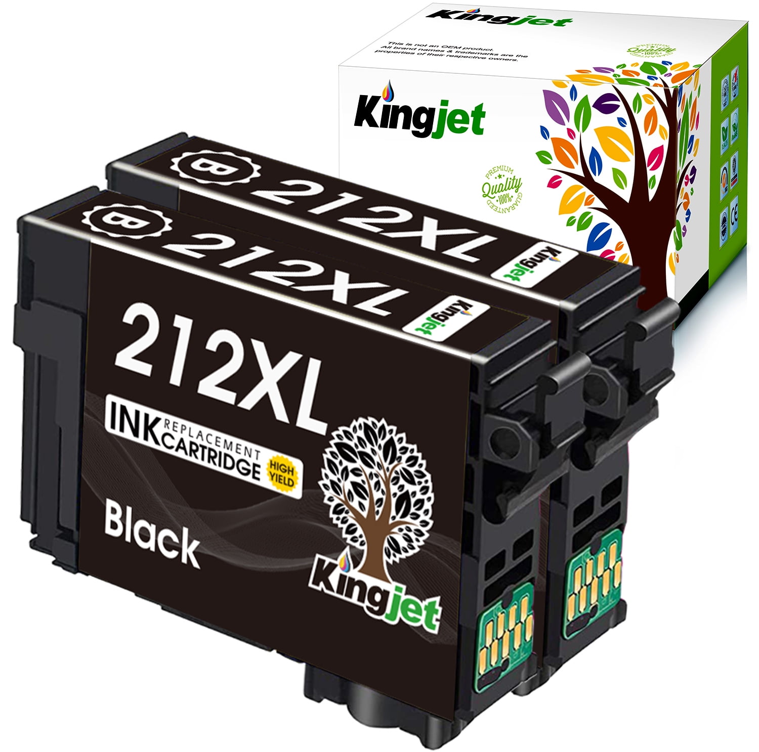 212XL Black Ink Cartridge Epson 212 Ink for Epson Workforce WF2850 WF