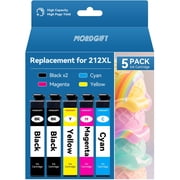 WORDGIFT Replacement for Epson 212 Ink Cartridges for Printer Ink compatible for Epson 212XL for Epson Ink 212 5 Pack