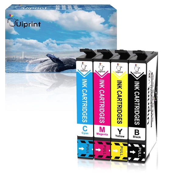 Ink Cartridge for Ink Cartridges Replacement for XP-4105 XP-4100 WF-2850 WF-2830 Printer(4 Pack, Black, Cyan, Magenta, Yellow)