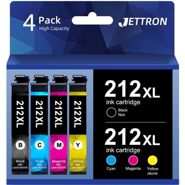 212XL Ink Cartridges for Epson 212 ink for Epson 212XL Ink Cartridges for Epson Printer for Epson Expression XP 4105 XP 4100 Workforce wf 2830 wf 2850 Printer(4 pack)