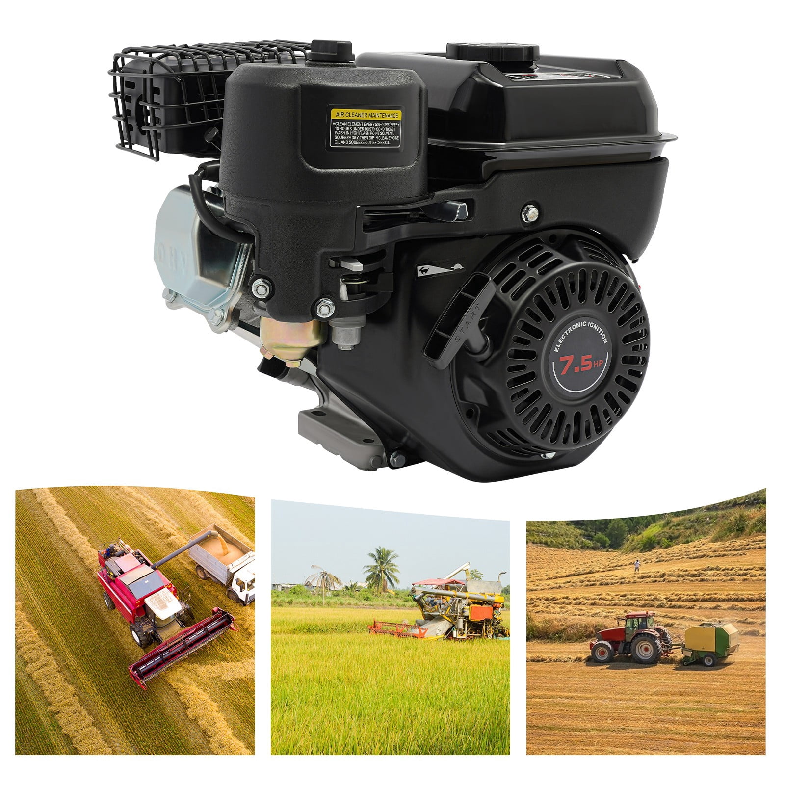 212cc 7.5HP 4-stroke Engine Manual 4-stroke Gasoline Engine Modern Portable Engine