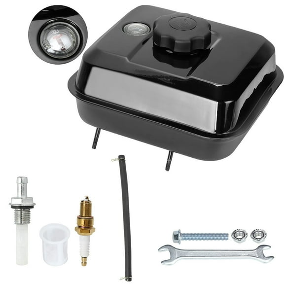 212cc Gas Tank with Fuel Level Gauge Kit Suitable for Predator 212 196cc 224cc 6.5hp GX160 GX200 Clone Engine Coleman CT200U BT200X KT196 Massimo Baja Warrior MB200 Mini Bike Go Kart Components
