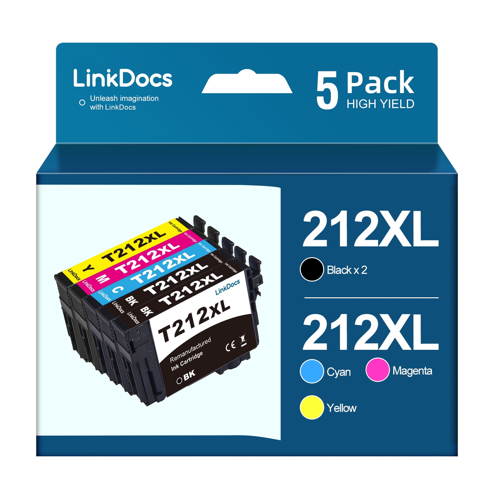 212XL Ink Pack for Epson WF-2850, WF-2830, XP-4100, XP-4105