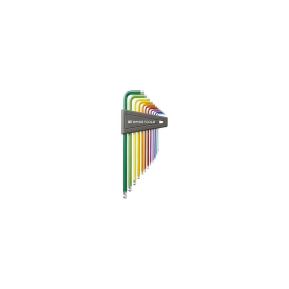 PB Swiss Tools PB 212Z.LH-12 RB RainBow Key L-Wrenches, Long