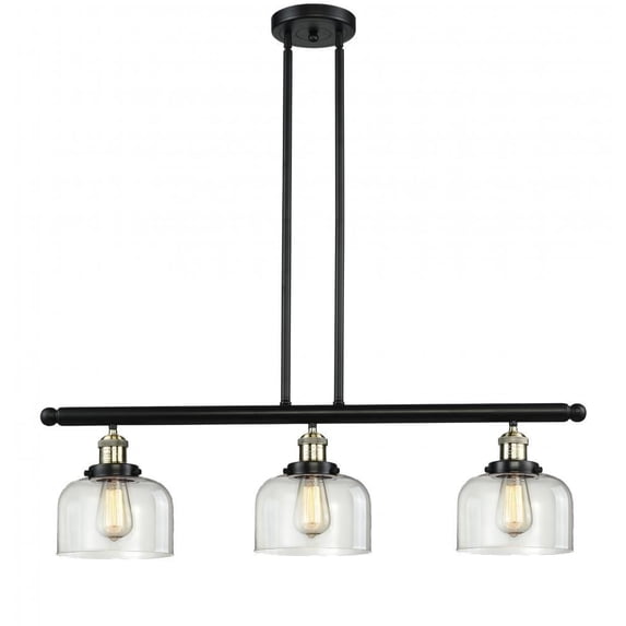213-BAB-G72-L-LED-Innovations Lighting-X-Large Bell-10.5W 3 LED Island in Industrial Style-42 Inches Wide by 13 Inches High Black Antique Brass